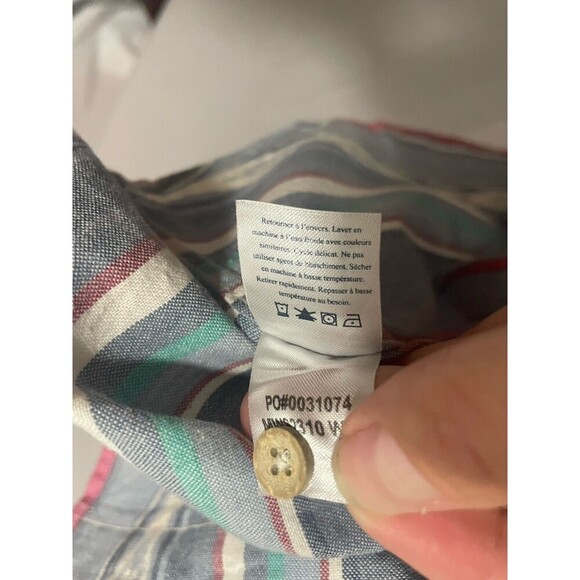 Faherty Short Sleeve Western Wave Collared Button Down Men’s Small - Picture 5 of 10